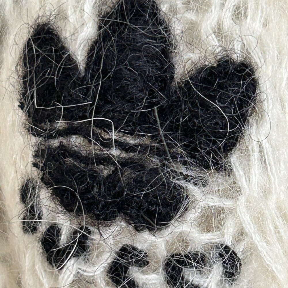 NWT Gucci X Adidas Ivory Mohair Knit Button Front Cardigan XS - Picture 4 of 16